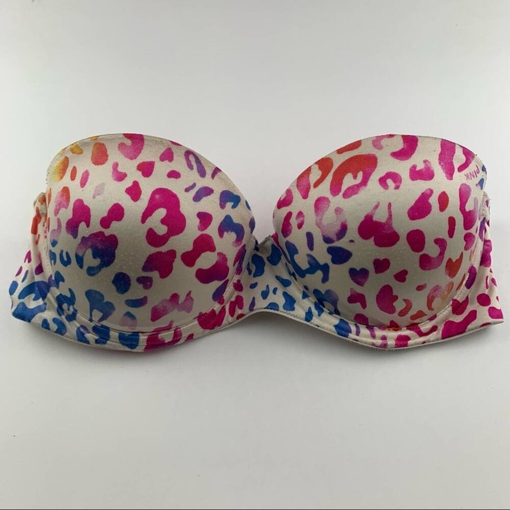 PINK Victoria’s Secret Multi-Way Push-Up Bra 32B #3747